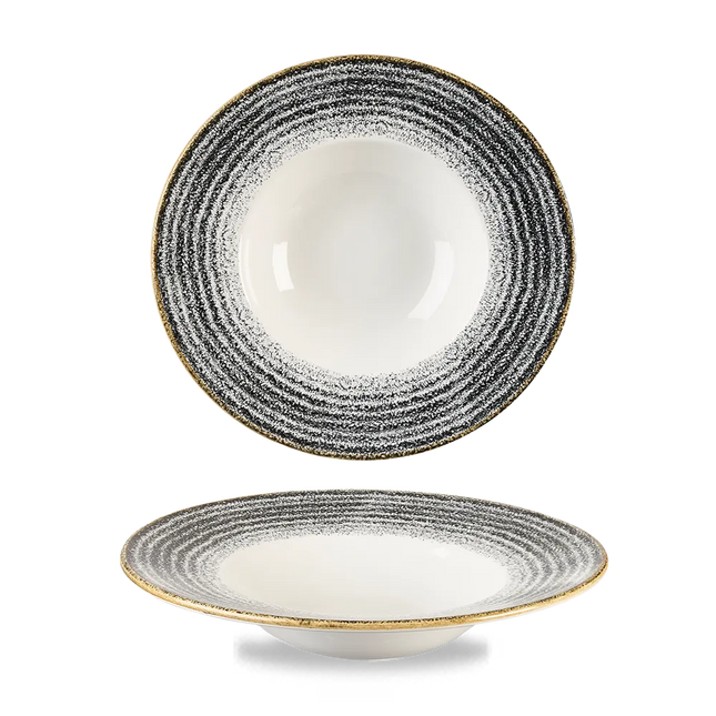 Studio Prints Black Profile Wide Rim Bowl M 24cm 12/box