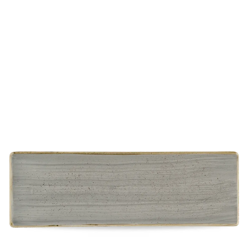 Stonecast Gray Oblong Plate 33X11cm 6/box