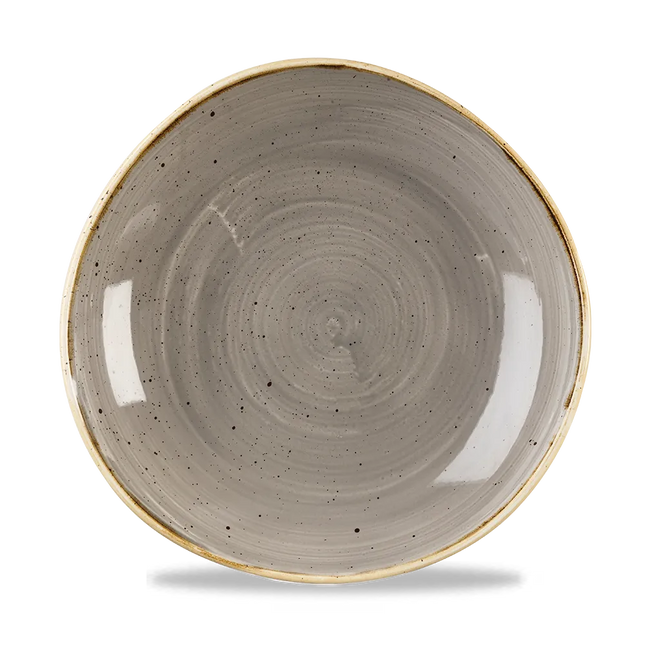 Stonecast Gray Round Trace Bowl 25.5cm 12/box