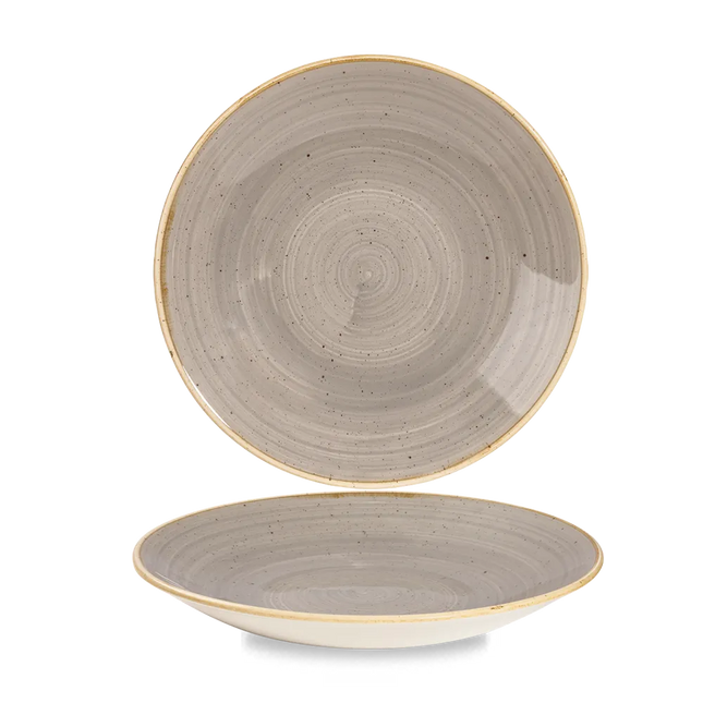 Stonecast Gray Deep Coupe Plate 25.5cm 12/box