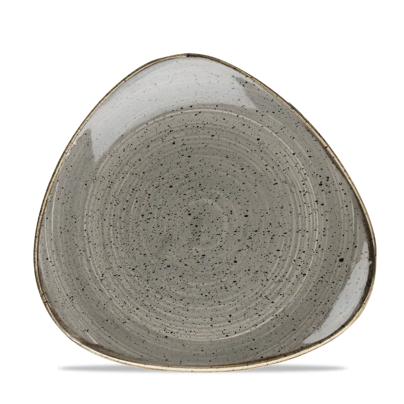 Stonecast Grey Lotus Plate 18cm 12/box