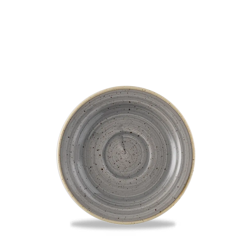 Stonecast Gray Profile Saucer 15cm 12/box