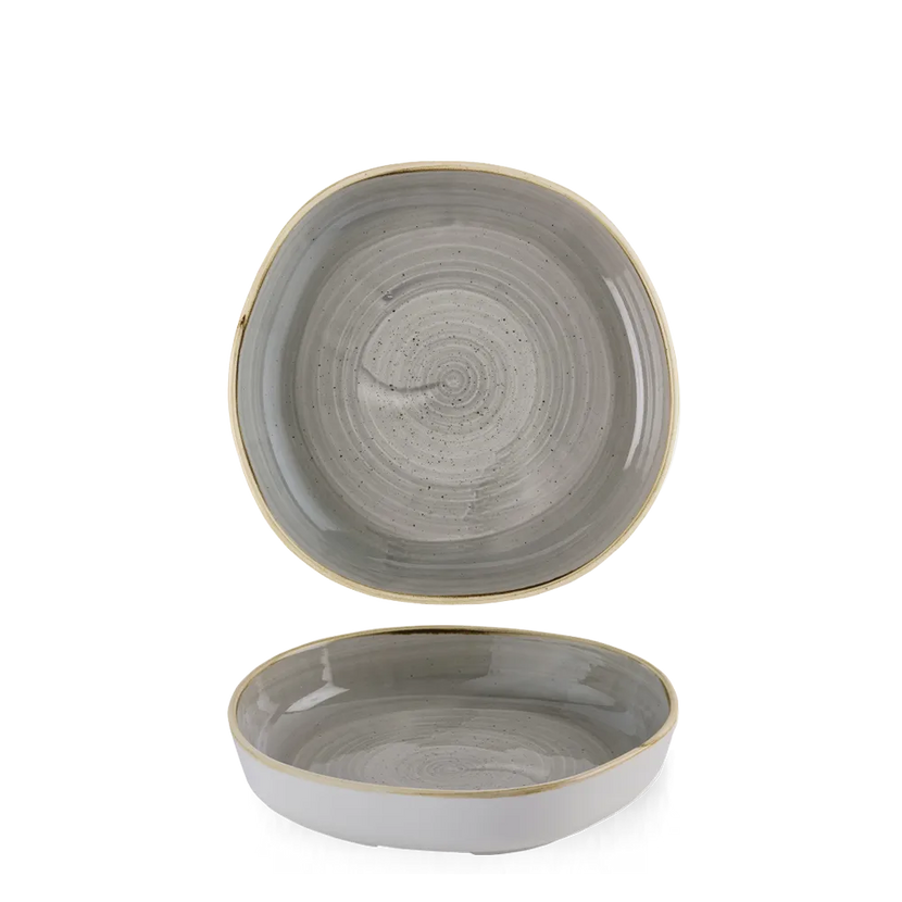 Stonecast Gray Organic Walled Bowl 20cm x 4.5cm 6/box