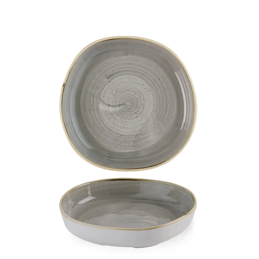 Stonecast Gray Organic Walled Bowl 23cm x 4.5cm 6/box