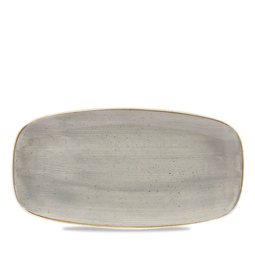 Stonecast Gray Chefs Oblong Plate 10.6"X5" 12/box
