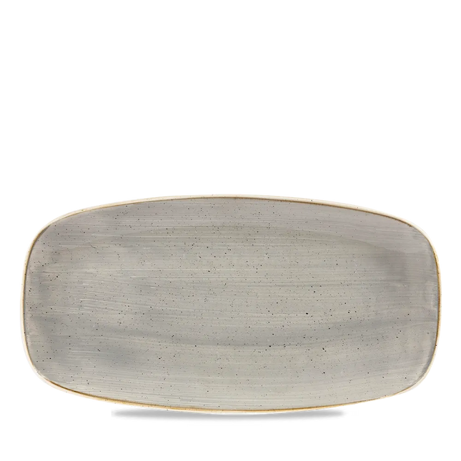 Stonecast Gray Chefs Oblong Plate 26.9x12.7cm 12/box