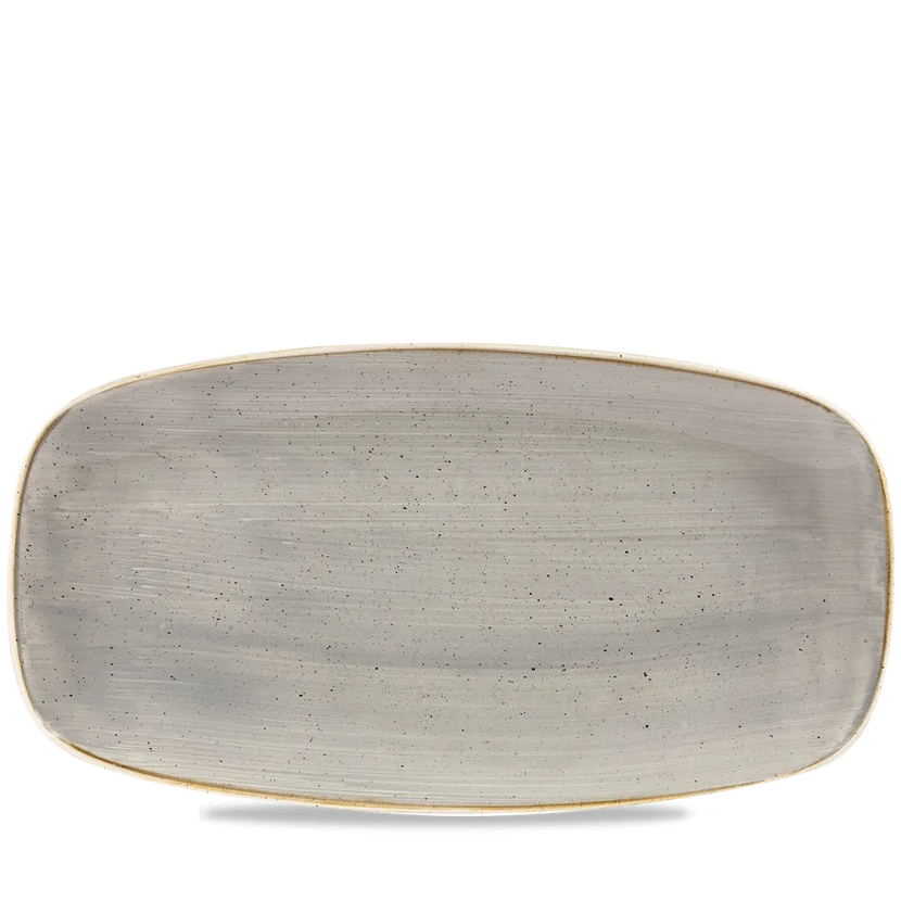 Stonecast Gray Chefs Oblong Plate 13 7/8X7 3/8" 6/box
