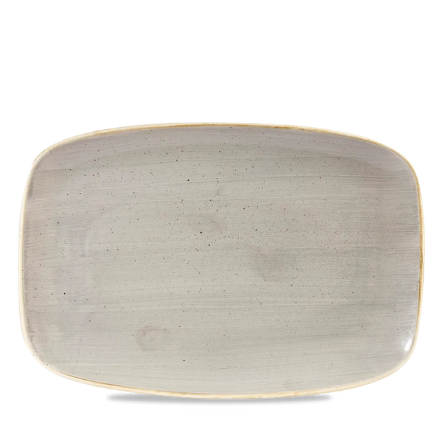 Stonecast Gray Oblong Chefs Plate 34.4 x 23.4cm 6/box