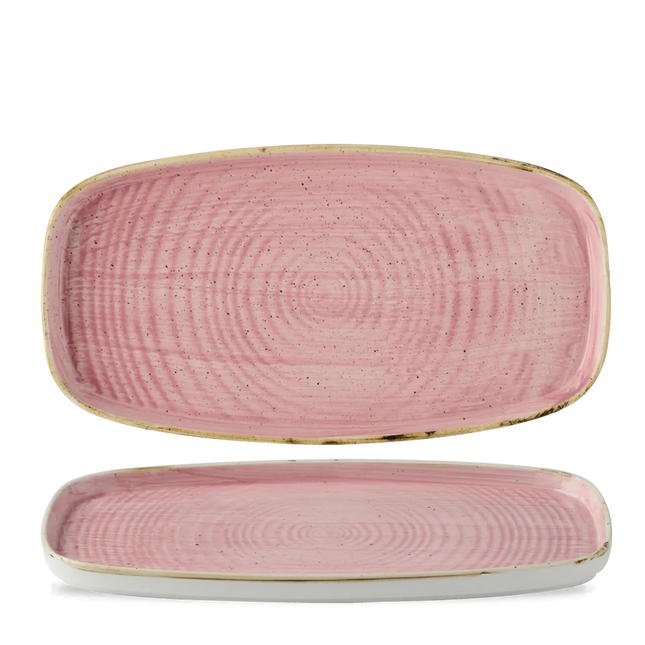 Stonecast Petal Pink Oblong Chefs Plates 30x15.4cm 6/box