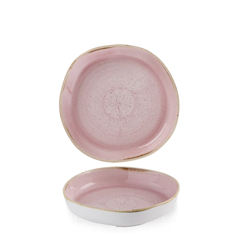 Stonecast Petal Pink Organic Walled Bowl 20cm x 4.5cm 6/box