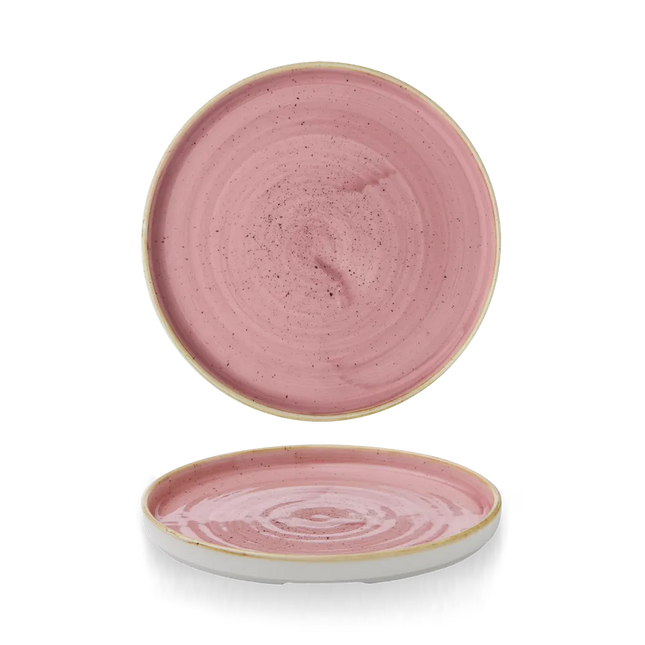 Stonecast Petal Pink Walled Plate 21 cm 6/box