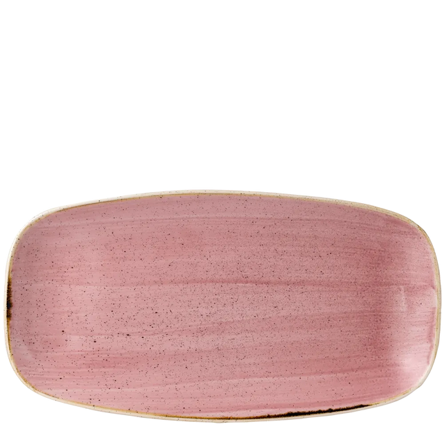 Petal Pink Chefs Oblong Plate 35.5x18.9cm 6/box