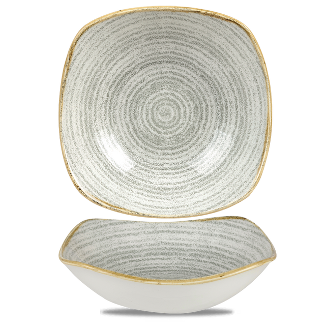 Studio Prints Stone Gray X Squared Bowl 24cm 12/box
