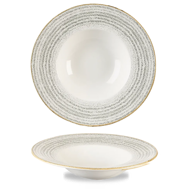 Studio Stone Gray Profile Wide Rim Bowl Large 28cm 12/box