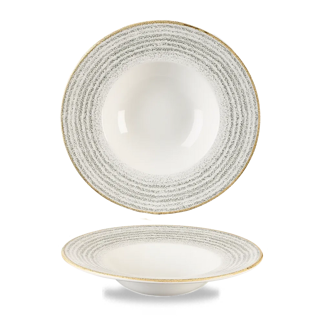 Studio Stone Gray Profile Wide Rim Bowl Med 24cm 12/box