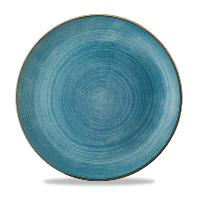 Stonecast Raw Teal Evolve Coupe Plate 28.8 cm 12/box