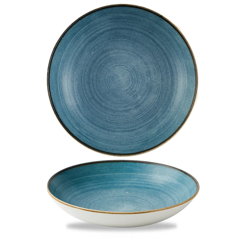 Stonecast Raw Teal Evolve Coupe Bowl 24.8 cm 12/box