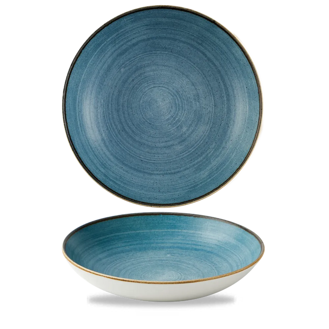 Stonecast Raw Teal Evolve Coupe Bowl 24.8 cm 12/box