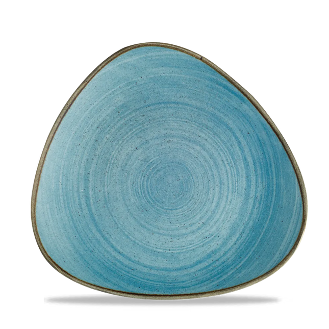 Stonecast Raw Teal Lotus Plate 23cm 12/box