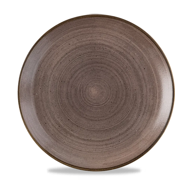Stonecast Raw Brown Evolve Coupe Plate 28.8cm 12/box