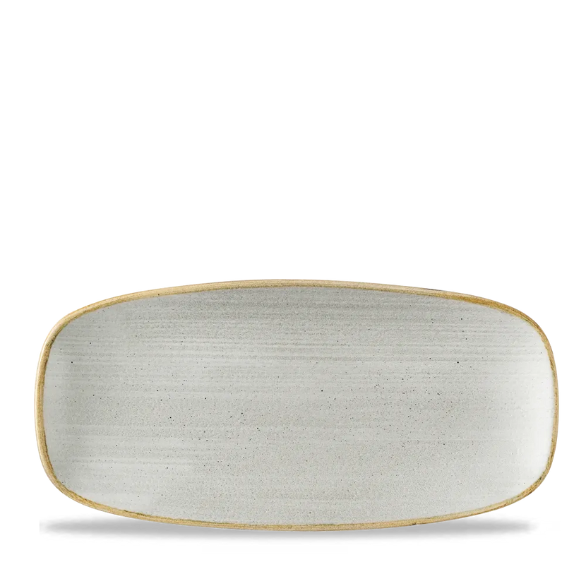 Stonecast Raw Gray Chefs Oblong Plate 26.9*12.7 cm 12/box