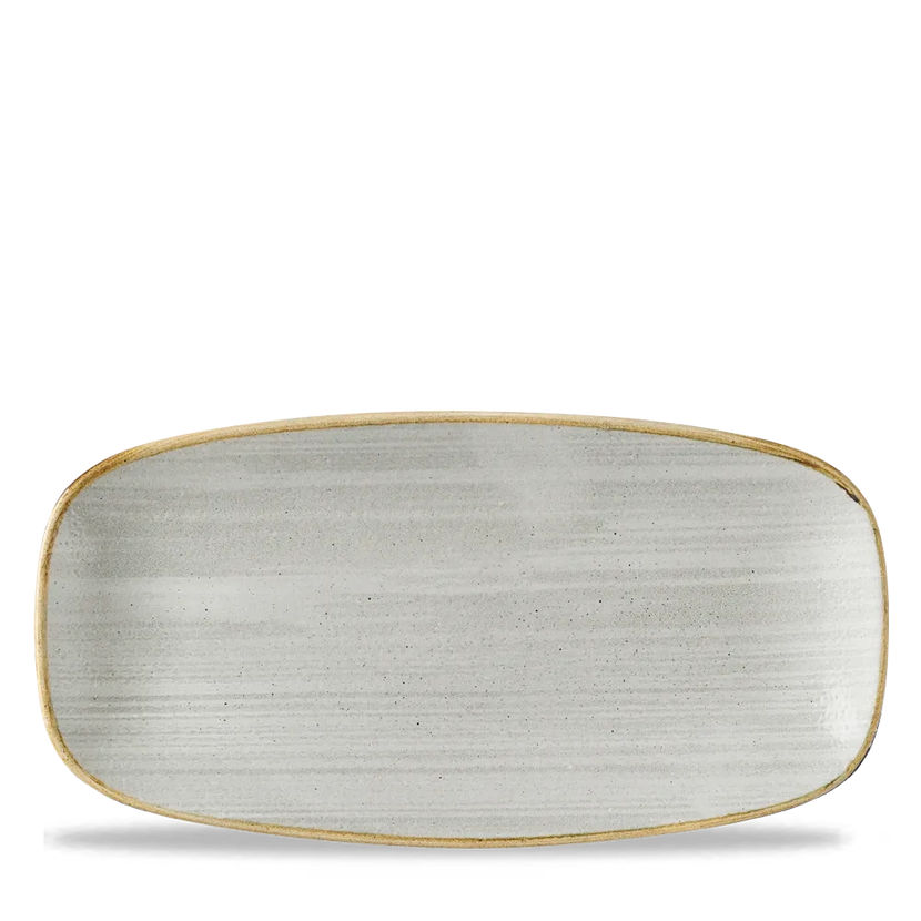 Stonecast Raw Gray Chefs Oblong Plate 29.8*15.3 cm 12/box