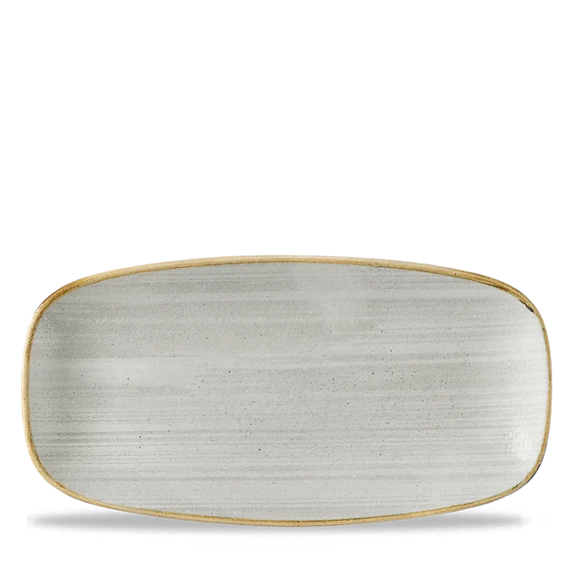 Stonecast Raw Gray Chefs Oblong Plate 29.8x15.3 cm 12/box