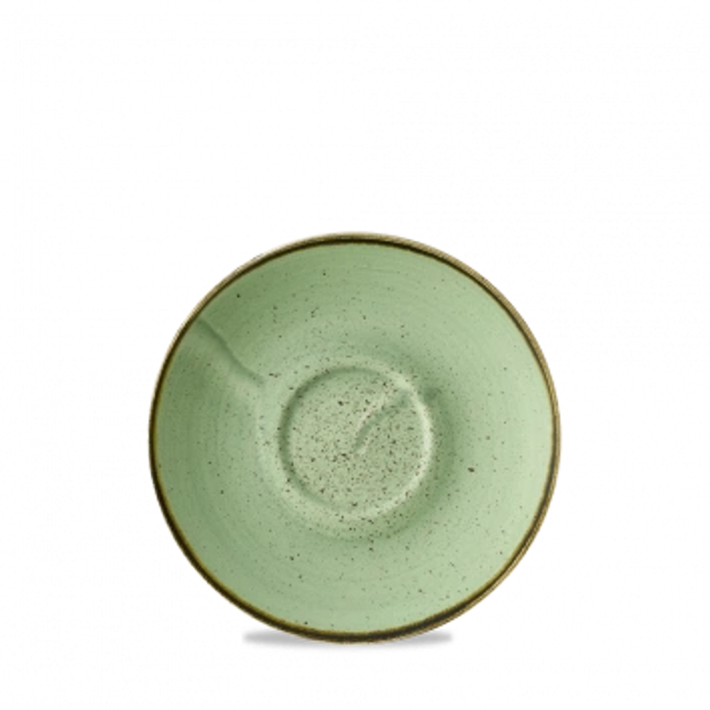 Stonecast Green Cafe Cappuccino Saucer 15.6 cm 12/box