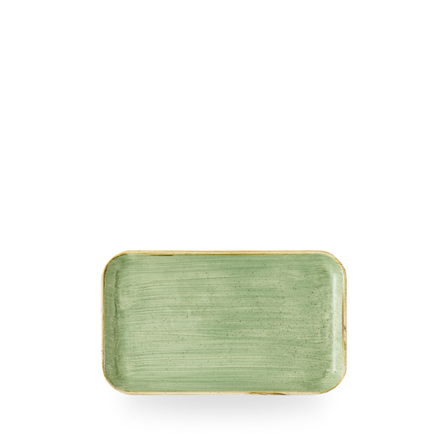 Churchill Stonecast Sage Green rechthoekig bord 22 x 13 cm