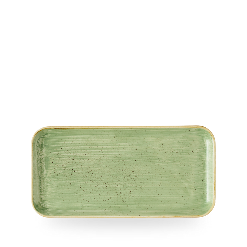 Churchill Stonecast Sage Green rechthoekig bord 30 x 15 cm