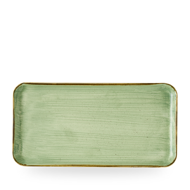 Churchill Stonecast Sage Green rechthoekig bord 35 x 18 cm