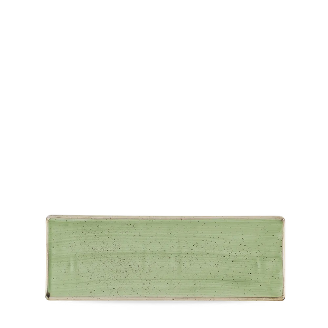 Stonecast Sage Green Oblong Plate 25X9cm 6/box