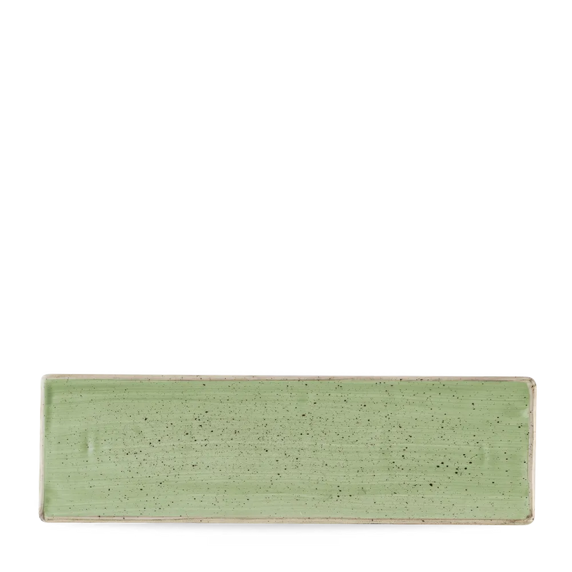 Stonecast Sage Green Oblong Plate 30X9cm 6/box