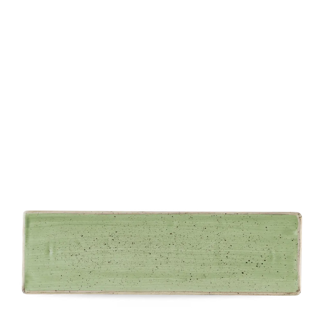 Stonecast Sage Green Oblong Plate 30X9cm 6/box