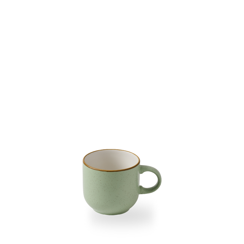 Churchill Stonecast Sage Green Bubble Mug 450 ml – grote porseleinen koffiemok – set van 6 – APS Glass & Bar Supply

