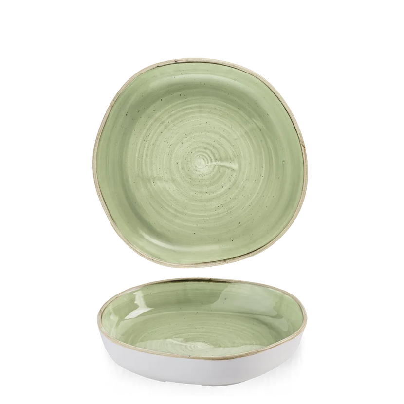 Stonecast Sage Green Walled Bowl 23cm x 4.5cm 6/box