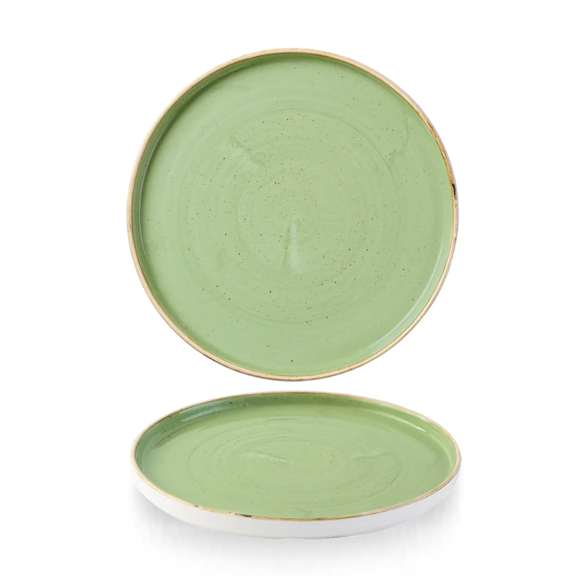 Stonecast Sage Green Walled Plate 21cm 6/box