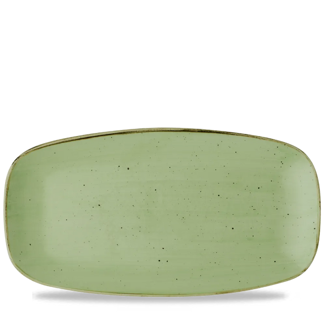 Stonecast Sage Green Chefs Oblong Plate 29.8x15.3cm 12/box
