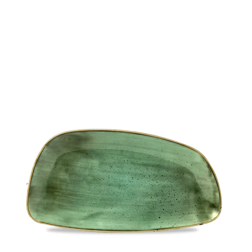 Stonecast Samphire Green Chefs Geo Plate 30*15,5 cm 12/box