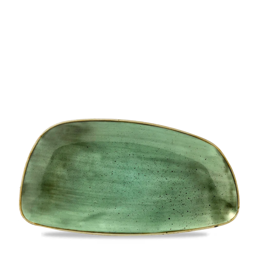 Stonecast Samphire Green Chefs Geo Plate 35*18,5 cm 6/box