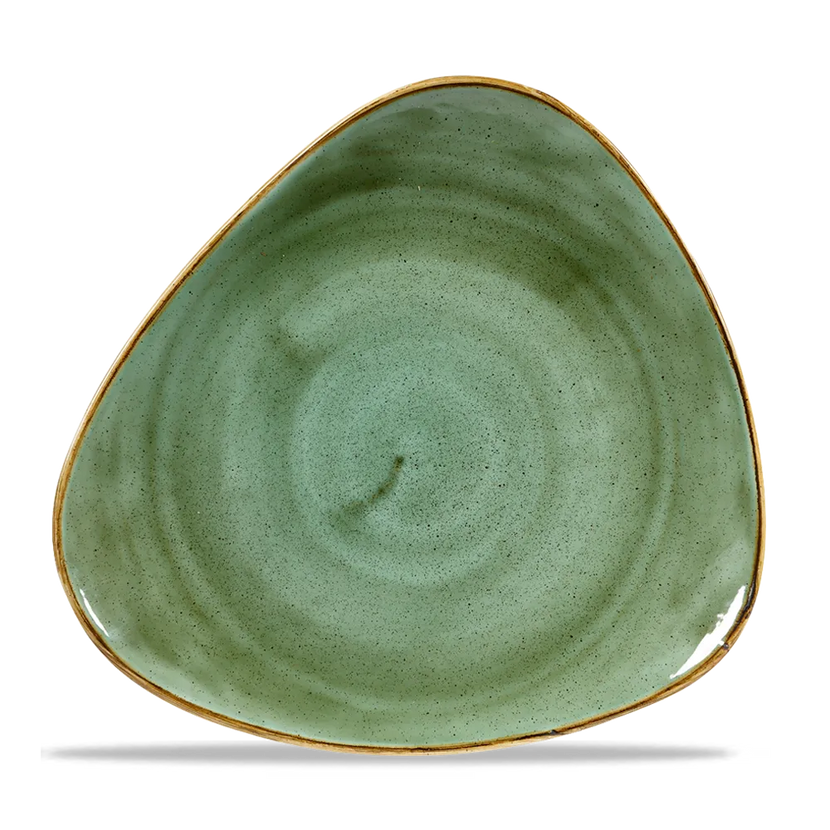 Stonecast Samphire Green Lotus Plate 25cm 12/box