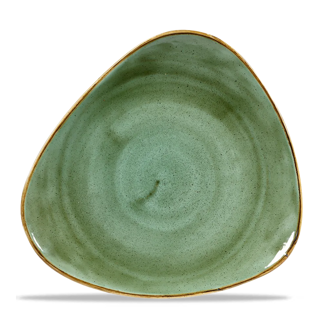 Stonecast Samphire Green Lotus Plate 25cm 12/box