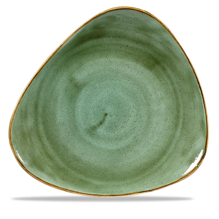 Stonecast Samphire Green Lotus Plate 30cm 6/box