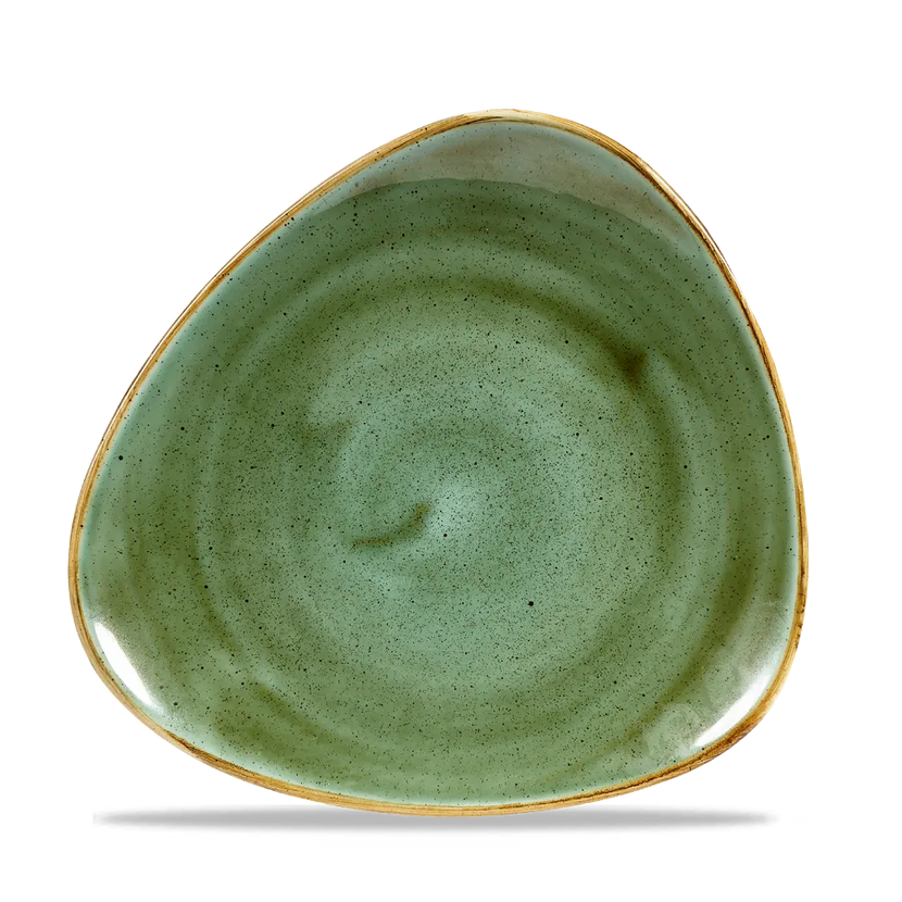 Stonecast Samphire Green Lotus Plate 18cm 12/box