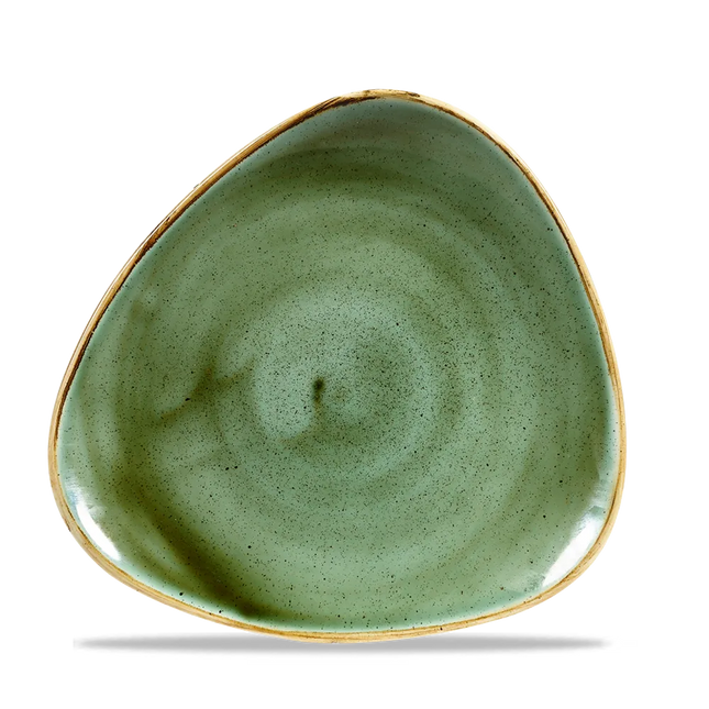 Stonecast Samphire Green Lotus Plate 23cm 12/box