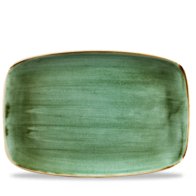 Stonecast Samphire Green Oblong Plate 23,4x34,4 cm 6/box