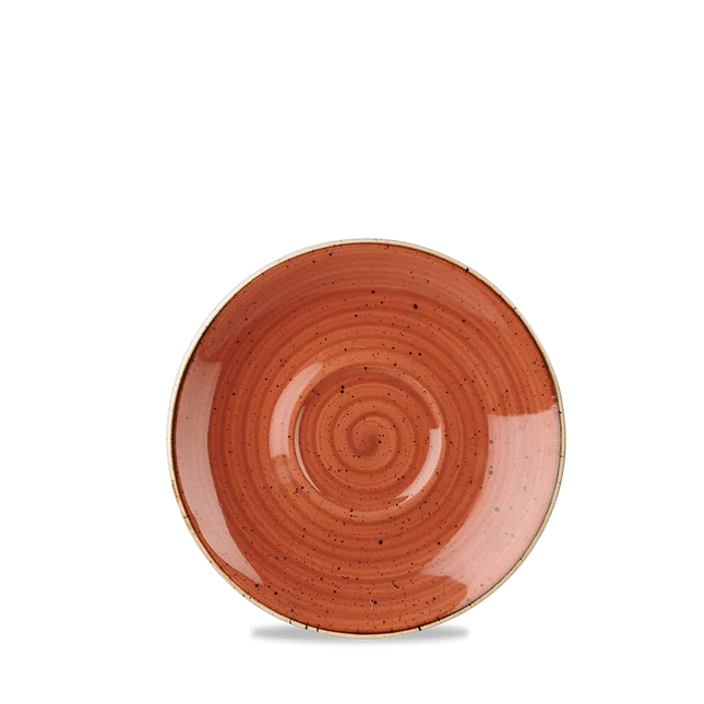Stonecast Orange Cappuccino Saucer 16cm 12/box