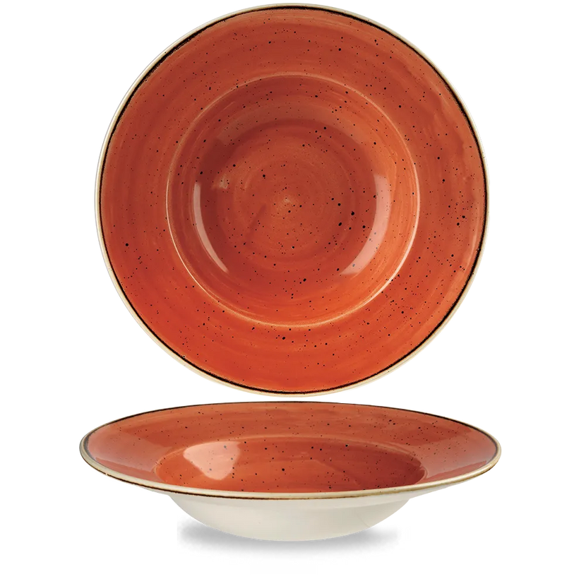 Stonecast Orange Profile Wide Rim Bowl Large 28cm 12/box