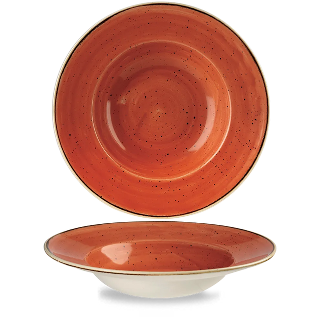 Stonecast Orange Profile Wide Rim Bowl Large 28cm 12/box
