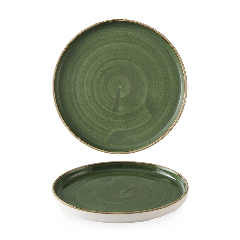 Stonecast Sorrel Green Walled Plate 21 cm 6/box